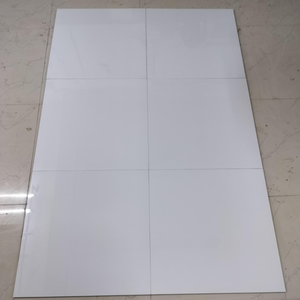 Glossy Glazed Porcelain Tiles 600x600 mm Polished Marble <b>Stone</b> look for Office Building <b>Living</b> Room and Flooring - Product Image 3