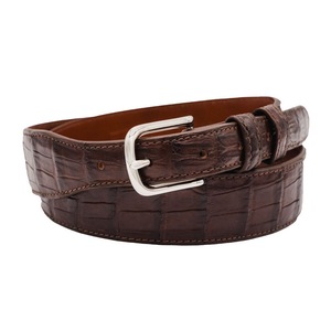 Fabricante de cinturones de cuero de cocodrilo de calidad de exportación en India de Divine International - Product Image 3