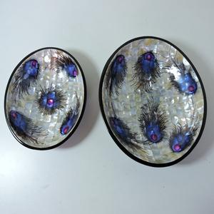 Trending Design of Mother of Pearl Inlay Bowl Wooden Bowl MOP Bowl Serving Bowl Inlay Bowl for Serving at very low factory Price - Product Image 1