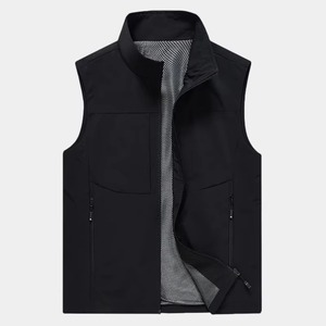 Chaleco Informal Unisex para Primavera/Verano, con Cierre de Cremallera, Transpirable, Ligero, con Cuello, para Deportes al Aire Libre - Product Image 1