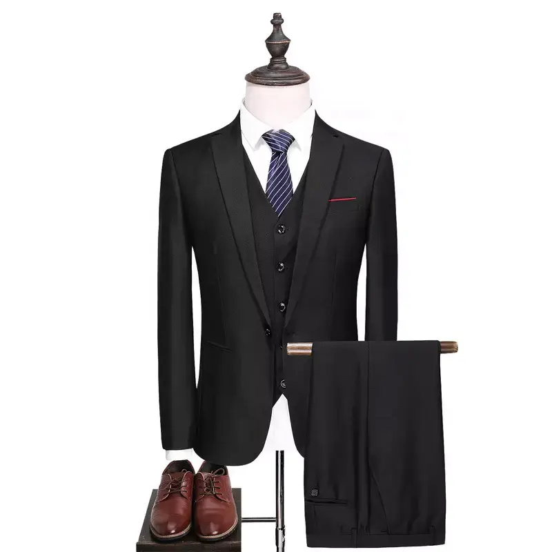 Wholesale Wedding 3 Piece Men's Blazer Suit Wedding wear New style formal Casual suits for men