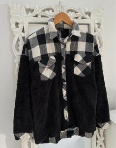 Oversized Plaid <b>Flannel</b> Shirt <b>Jacket</b> | Summer/Winter Eco-Friendly Breathable Shacket | Soft Brushed Fleece Button-Down Women's - Product Image 6