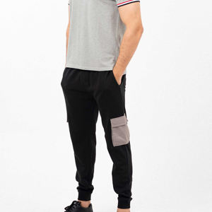 Pantalon de jogging décontracté pour homme avec logo personnalisé, coupe droite légère, taille élastique, en molleton de coton, idéal pour l'hiver, vente en gros - Product Image 1