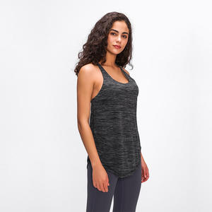 เสื้อกล้ามออกกำลังกายสำหรับผู้หญิง เสื้อกล้ามมีบราในตัว เสื้อกล้ามโยคะแบบ Racerback เสื้อกล้ามโยคะแบบไม่มีแขน เสื้อวิ่งโยคะ - Product Image 6