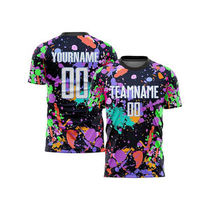 Uniforme de Fútbol Personalizable - 100% Poliéster de Secado Rápido y Transpirable, Manga Corta, Personalizado con Nombres de Equipo/Jugador, Logotipo, Posiciones, para Adultos - Product Image 5