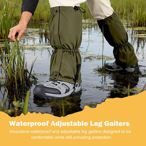 Polainas Impermeables de Oxford 900D Duraderas al por Mayor |   Cubrezapatos Ajustables y Transpirables |   Equipo para Senderismo y Caza al Aire Libre - Product Image 3