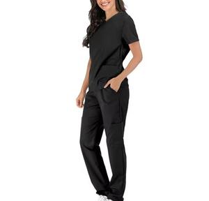 Tenues médicales blanches personnalisées pour hommes et femmes – Ensemble de blouses et pantalons d'infirmiers - Product Image 4