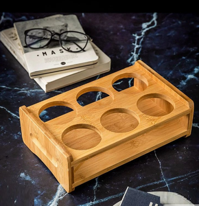 Real Wood Shot <b>Glass</b> Holder Wooden Paddle Shot 6 Shot Drinking Paddle Manufacture From India - Product Image 1