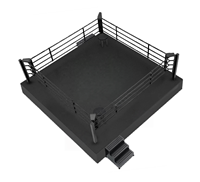Shandong Usine Professionnel Standard Compétition Arts Martiaux Formation Combat Anneau De Boxe Portable Avec Plate-Forme