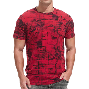 T-shirt Homme Col Rond Coupe Ample Effet Vieilli Manches Courtes 320 g/m² 100 % Coton Anti-Plis Séchage Rapide Respirant – Grande Vente - Product Image 1
