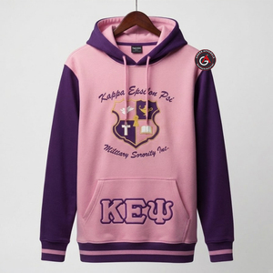 Kapa Epsilon Psi Venta al por mayor Mujeres Vestidos largos con capucha Precio bajo Sin MOQ Poliéster Sudaderas con capucha Sudadera con capucha personalizada - Product Image 1