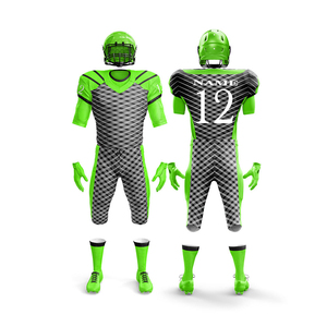 Uniforme de Fútbol Americano Personalizado para Hombre, Calidad Premium, 100% Poliéster, Manga Corta, Ropa Deportiva de Equipo, Servicio OEM, Pakistán - Product Image 2