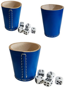 Meilleures ventes : Ensemble de 5 coupes à dés de sport en cuir PU, fait main, de haute qualité, au design moderne et sculpté, couleur personnalisable, pour bar/fête - Product Image 6