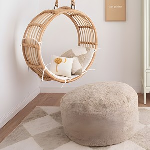 Columpios naturales para patio, sillas colgantes de ratán para bebé, tendencia caliente, columpio para niños, papasan con cojín - Product Image 4