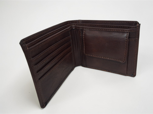 Cartera Corta Vegana de PU para Hombre, Color Marrón, Delgada, para Tarjetas de Crédito, para Uso Diario - Product Image 2