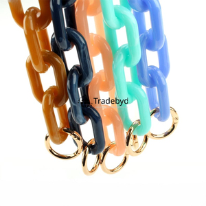 Premium Designer Resin Chain Necklace Elegant Fashion Jewelry for Women Boutique Style Accessories Tradebyd - Product Image 2