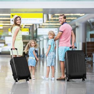 TSA lucchetto 3 pezzi ABS + PC Set valigia Hardside 4 ruote Spinner leggero 20 \ "24 \" 28 \ "Trolley da viaggio per affari - Product Image 4