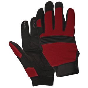 ถุงมือทำงานหนังสังเคราะห์อมาราคุณภาพพรีเมียม ทนทานสูง ถุงมือเพื่อความปลอดภัยในการก่อสร้าง ระบายอากาศได้ดี ทนต่อการเสียดสี - Product Image 3