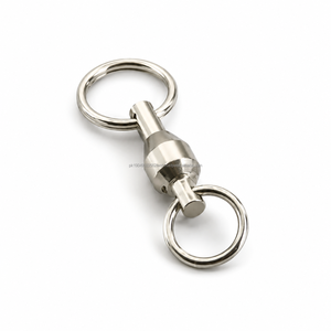 Eslabón Giratorio de Acero Inoxidable de Alta Calidad para Cetrería con Rodamiento de Bolas y Anillo Sólido para Llamadores de Caza, Equipo de Cetrería Personalizado - Product Image 1