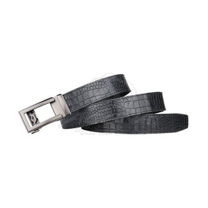 Cinturón de cuero ajustable con hebilla de aleación de zinc, correa de cuero premium para pantalones de vestir, jeans, oficina y atuendos casuales. - Product Image 2
