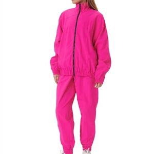 Nouvel arrivage : Ensemble coupe-vent deux pièces pour femme – Survêtements coupe-vent pour femme en gros avec couleurs, tailles et logo personnalisables - Product Image 2
