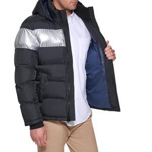New Arrivals Premium Material Casual <b>Work</b> Jacket <b>Stand</b> Collar High Insulation Winter Zipper Finished Cotton Men's Hooded Printed - Product Image 5