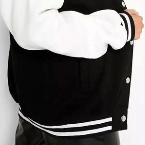 Venta al por mayor al aire libre chaqueta de moda de los hombres logotipo personalizado béisbol carta Universidad hombre Letterman chaquetas de talla grande - Product Image 6