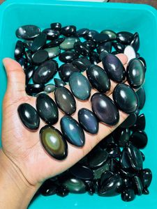 Obsidiana Arcoíris 100% Natural al por Mayor, Cabujón de Obsidiana, Cristal Curativo, Adorno Artesanal para Decoración del Hogar - Product Image 3