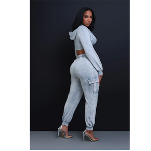 Hoodies pour femmes, sweat-shirt à capuche zippé avec cordon de serrage, veste courte décontractée et confortable, hauts de sport, tenues d'automne, vêtements d'hiver - Product Image 6