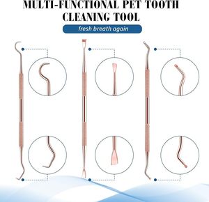 Dental Tooth Cleaning Scaler Scraper Double Ended for Plaque Calculus Tartar Removal Dental Hygiene Tool ISO Approved - Product Image 2