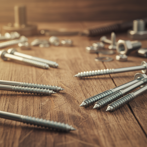 Class 4.8 & 6.8 Zinc Plated Carbon Steel Hex Head Partial Thread Lag <b>Screws</b> M6-M12 Metric/Inch DIN/ANSI Standard PDC - Product Image 1