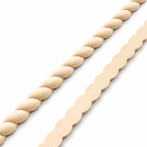 Solid Wood Rope Moulding Twisted <b>Trim</b> <b>for</b> Cabinet Furniture Decorative Crown Moulding Traditional Style Solid Wood Moulding - Product Image 1