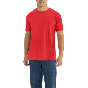 เสื้อยืดผู้ชายทรงสลิมฟิตผ้าฝ้ายยืดได้ระบายอากาศได้สัมผัสนุ่มแขนสั้นทันสมัยสวมใส่สบายทุกวัน - Product Image 4