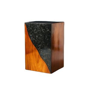 Urn <b>Box</b> Handmade Rosewood & Resin Black urn <b>box</b> for human ashes personalized memorial <b>keepsake</b> <b>box</b> for human ash urns for bury - Product Image 1