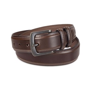 Cinturón de Cuero Vacuno Marrón Formal para Hombre con Hebilla Rectangular de Hierro, Diseño Sólido y Duradero de una Sola Pieza - Product Image 6