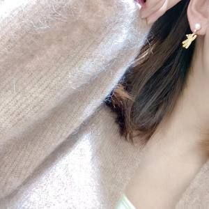 Pendientes Colgantes de Oso de Peluche al Estilo de las Celebridades de Internet, Perlas de Agua Dulce de 6-7 mm, Plata de Ley S925, Pendientes Colgantes Modernos - Product Image 4