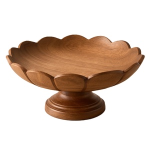 Top Arrival Premium Natural Acacia Wood Bowl Large Acacia Wood Bowl Natural Grain Salad Bowl Fruit Bowl Serving Bowl - Product Image 6