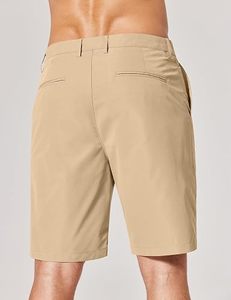 Shorts Chino Premium pour Hommes – Décontractés, Extensibles, Anti-humidité, Taille Mi-Haute, Boutons, Style Smart Casual, Logo Personnalisé, Idéaux pour le Golf - Product Image 2
