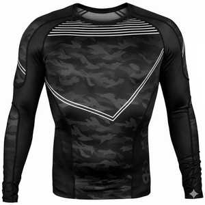 Men's Full Sleeve Rash Guard Sublimation Print Quick Dry Polyester Shirt Tropical <b>Leaf</b> Design Adult Size - Product Image 2