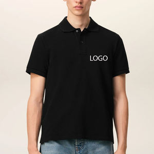 T-shirt pour homme de haute qualité avec fermeture boutonnée, prix abordable, design 2026 de haute qualité, couleur unie et col rabattu - Product Image 1