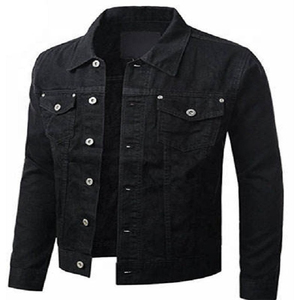 Veste en jean bleue pour homme, décontractée, boutonnée, délavée, coupe classique, pour l'automne - Product Image 2