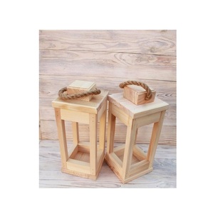 Wooden Candle Lantern Decorative Accent for Home Decor Wedding Table Centerpieces <b>Fireplace</b> <b>Mantel</b> and Seasonal Displays - Product Image 4