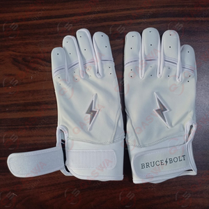 Guantes de Protección para Bateo 2026, Totalmente Blancos, de Cuero Ultrasuave, Duraderos, Transpirables, para Béisbol y Sóftbol - Product Image 4