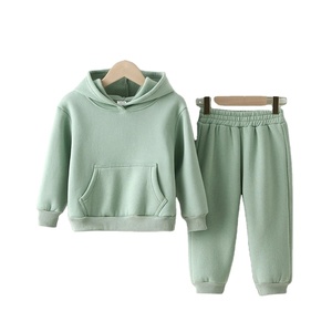 Vêtements d'hiver pour enfants Vêtements pour enfants Pull chaud Fille Fleece Hoodies Pullover Sweatshirt Pant Winter Girl Boy Tracksuit Sportswear - Product Image 3