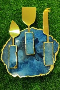 Bandeja de Resina Personalizada para Tartas, Soporte de Resina Hecho a Mano, Bandeja Decorativa Moderna para Regalo de Boda, Precio al por Mayor desde India - Product Image 2