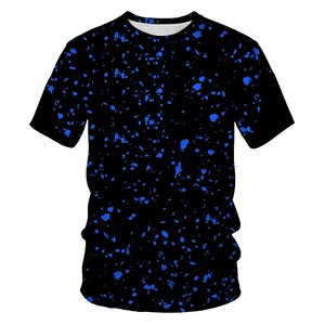 Camiseta de algodón de manga corta con cuello redondo y estampado de espada de dragón para hombre, ajuste regular, con logo frontal impreso por sublimación - Product Image 2