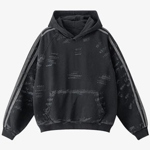 Sweat-shirts à capuche personnalisés 2026, nouvelle collection, effet délavé, pour hommes, 100 % coton, respirants, séchage rapide, écologiques, polaire 360g, style unique - Product Image 1