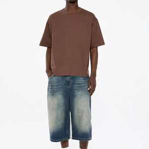 T-shirt ample et carré 100 % coton, 300 g/m², personnalisable, vierge, style urbain, écologique, pour homme – Vente en gros - Product Image 5