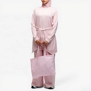New Modest Swimwear for Muslim Women Comfortable Long Sleeve Hijab Burka Full Coverage Sporty <b>Islamic</b> Style Quick Dry - Product Image 5