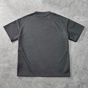 Camiseta holgada con letras en relieve para hombre, camiseta de manga corta, estilo hip hop, informal, holgada, con gráfico texturizado, de algodón para verano - Product Image 3